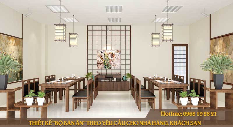 Thiết kế “bộ bàn ăn” theo đơn đặt hàng dành cho nhà hàng, khách sạn