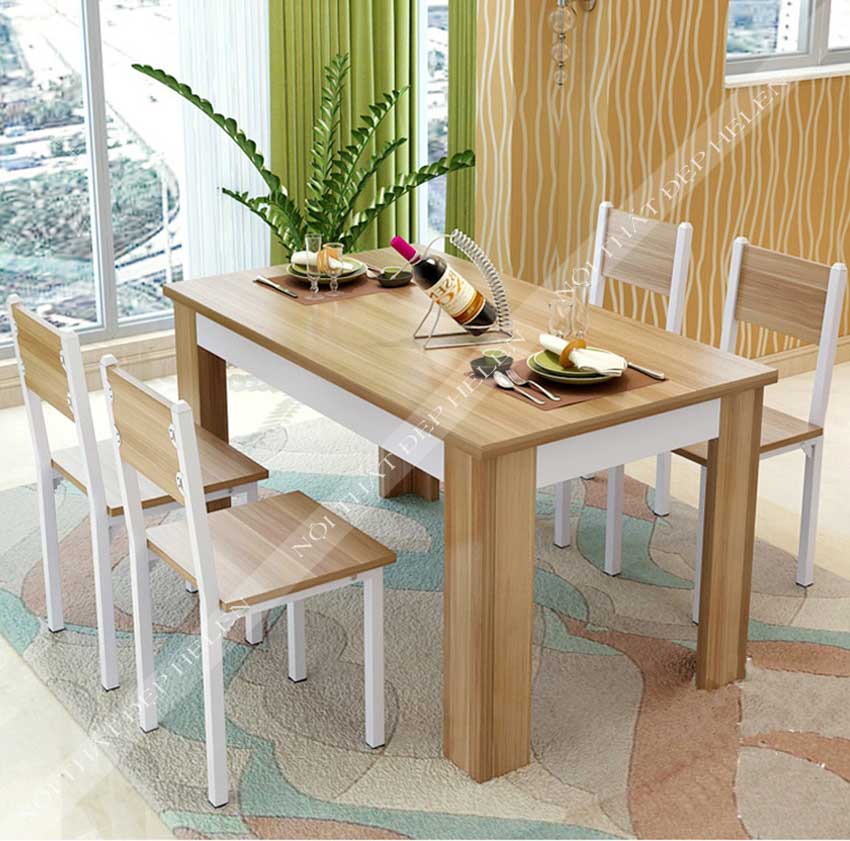 10+ mẫu bàn ăn dành cho 4 đến 6 thành viên