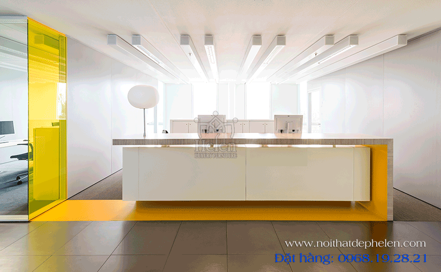 Sản xuất quầy lễ tân văn phòng theo đơn đặt hàng