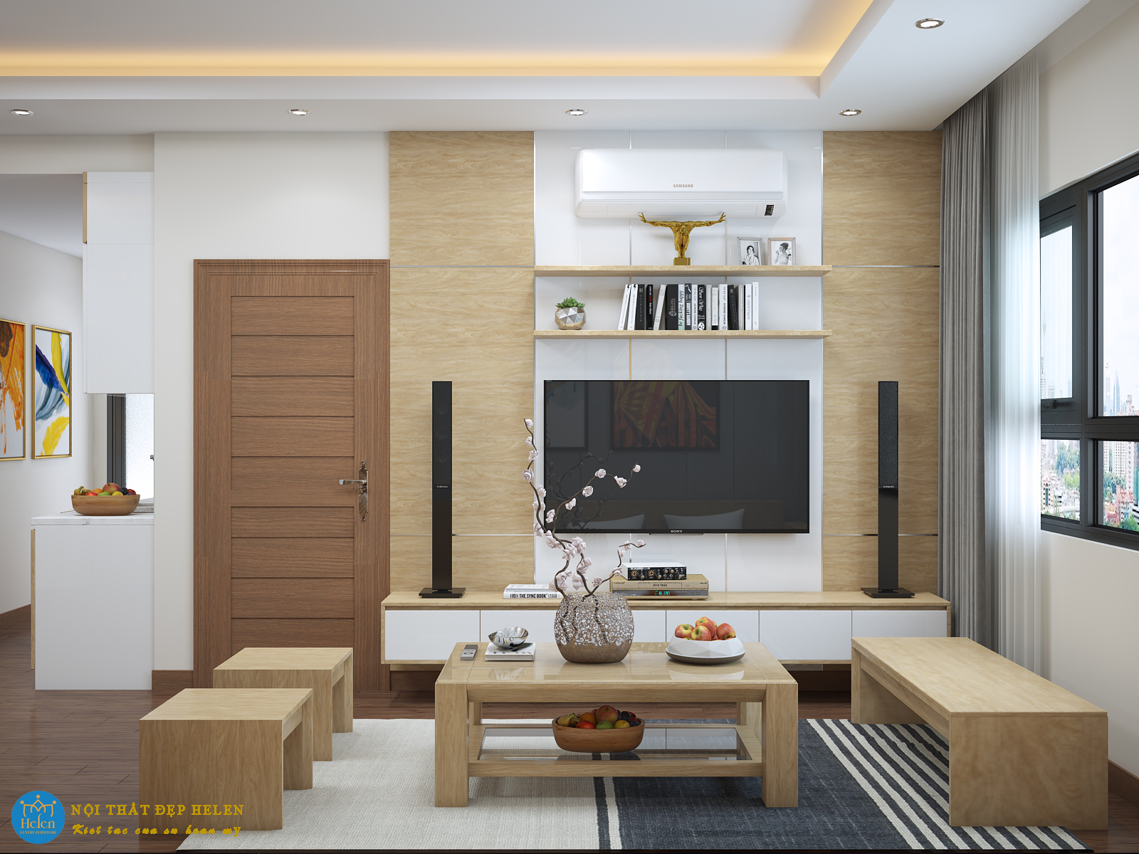 Công trình thiết kế căn hộ chung cư chị Dung cận tết 2019