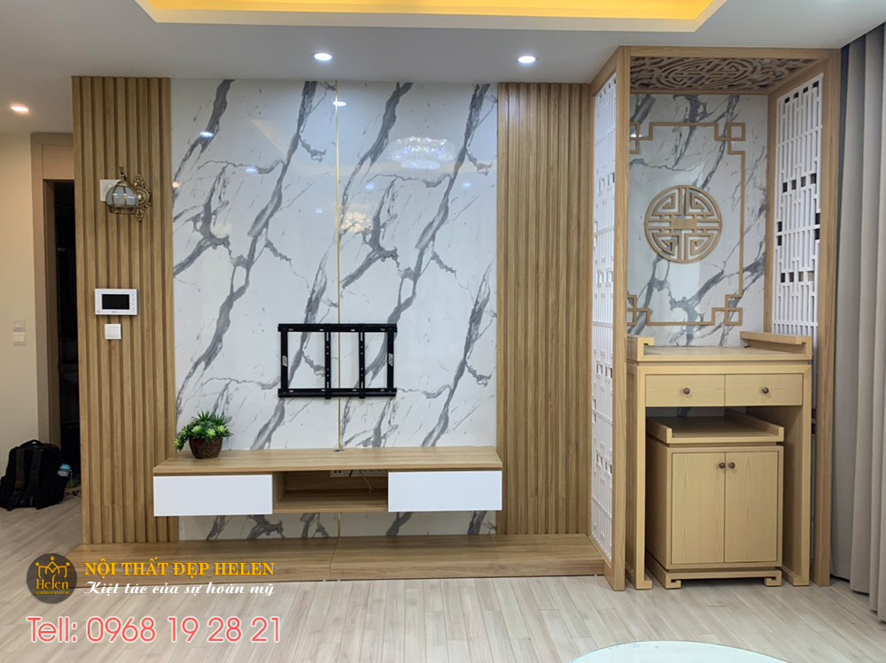 Tổng hợp ảnh thi công căn hộ chung cư cao cấp chị Hiền