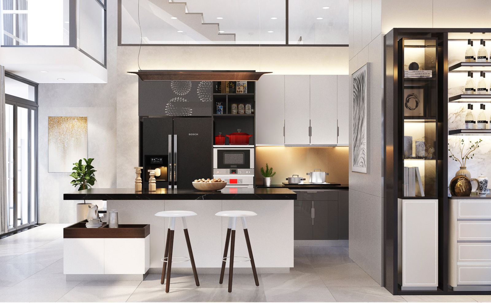 99 Mẫu thiết kế phòng bếp hiện đại - Đẹp - Sáng tạo 2023