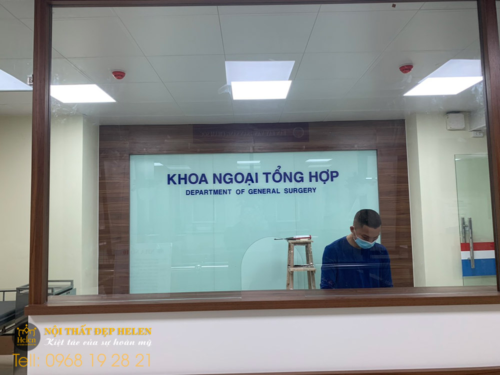 thi công nội thất khoa ngoại tổng hợp bệnh viện hữu nghị