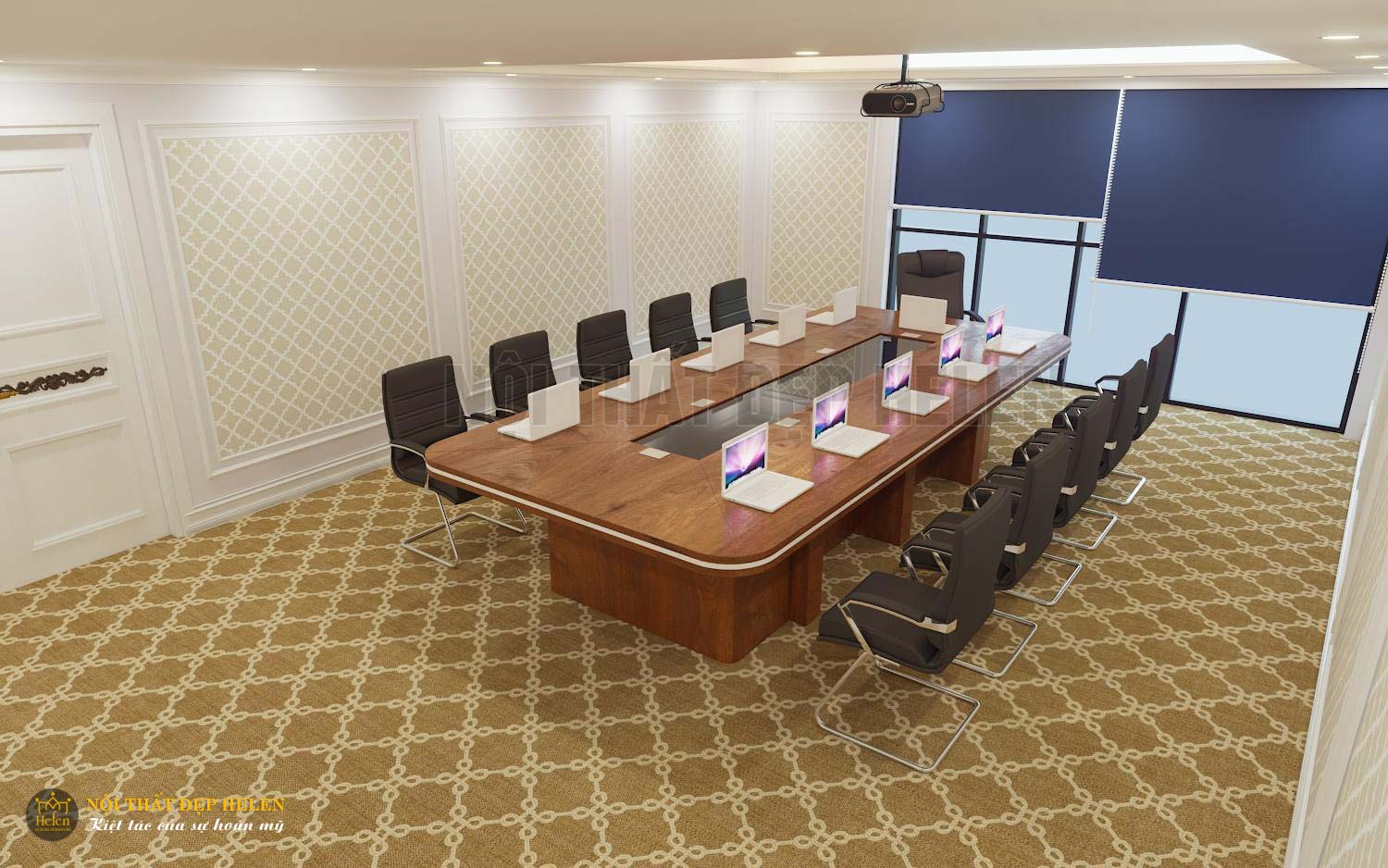 Thiết kế nội thất văn phòng hợp phong thuỷ