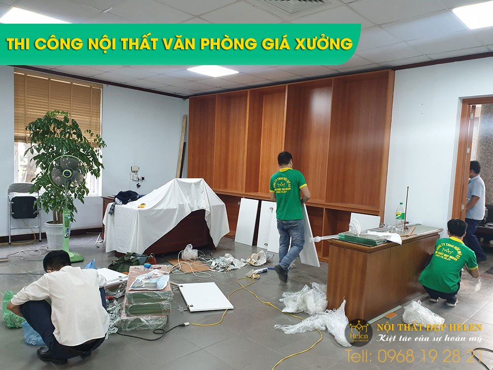 Thi công nội thất văn phòng giá xưởng tại Hà Nội