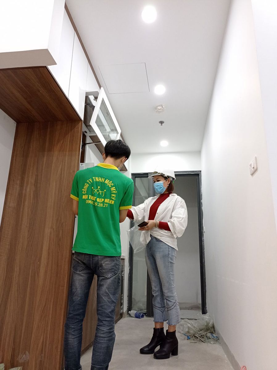 thợ thi công nội thất tại công trình