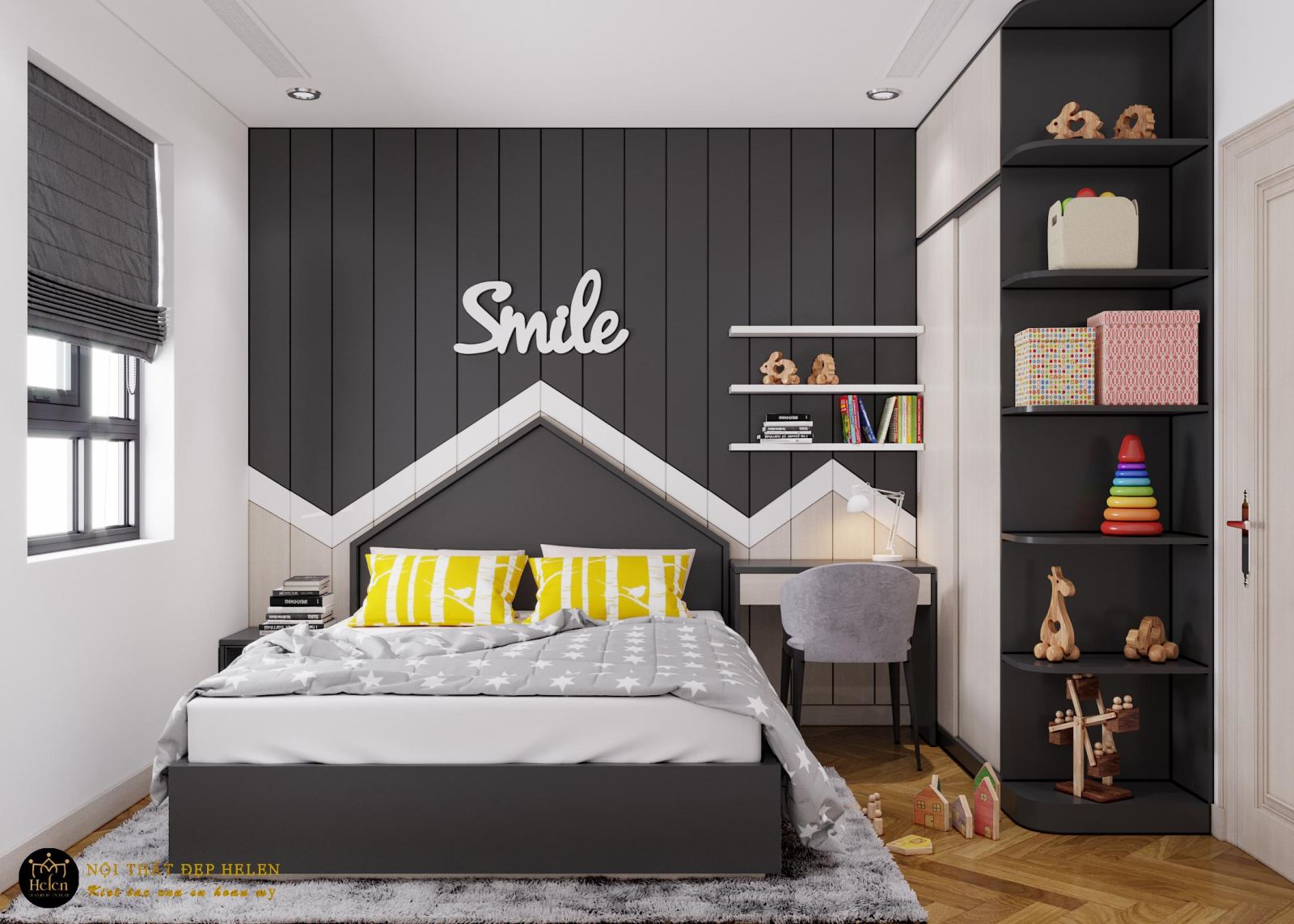 Mẫu vách ốp tường trang trí cho phòng ngủ