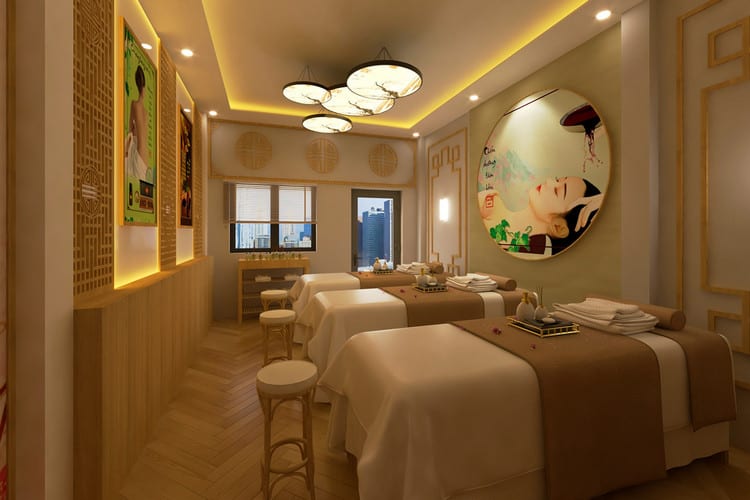 mẫu thiết kế nội thất spa