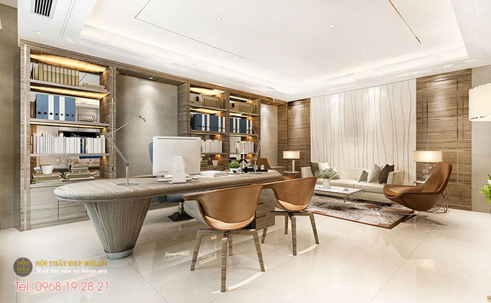 Thiết Kế Phòng Làm Việc Giám Đốc Đẹp, Tinh Tế, Khác Biệt