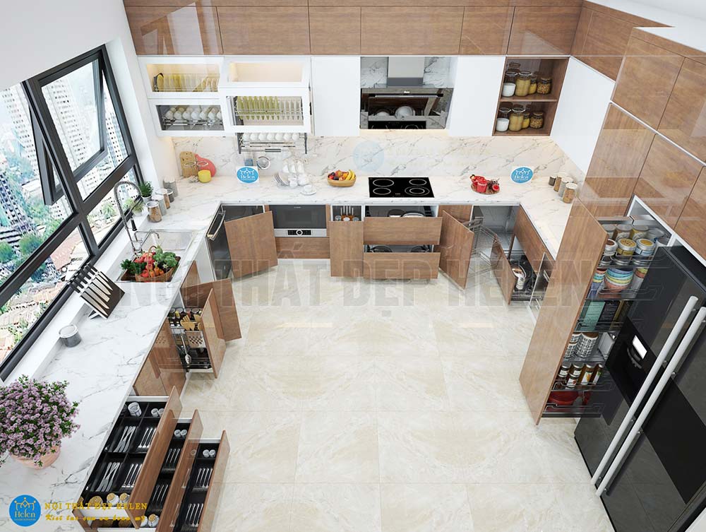 Đơn Vị Thiết Kế Tủ Bếp Gỗ Công Nghiệp Cao Cấp tại Hà Nội