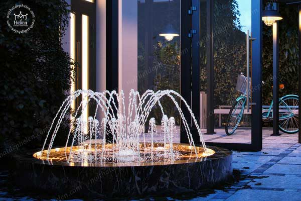 thiết kế nội thất phòng khách - tiểu cảnh