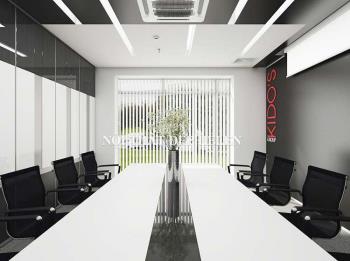 Mẫu bàn họp màu trắng 3m6 phủ Melamine cao cấp – HL28