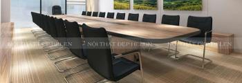 Bàn họp phủ Laminate đặc biệt cao cấp, góc cạnh được bo tròn hiện đại – HL83