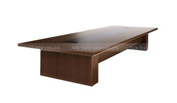 Bàn họp phủ Laminate đẳng cấp với màu hạt dẻ siêu sang – HL88