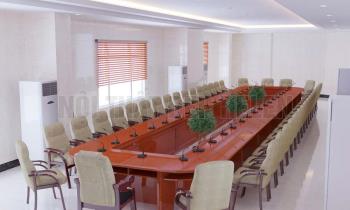Bàn họp phủ Melamine cao cấp, màu gỗ tự nhiên, dành cho phòng hợp cực lớn – HL127