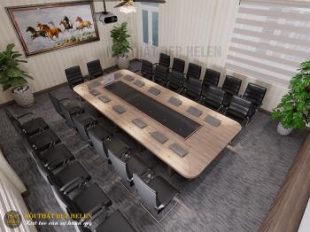 Bàn họp văn phòng 14 ghế siêu đẳng cấp, thiết kế tinh tế hiện đại – HL132