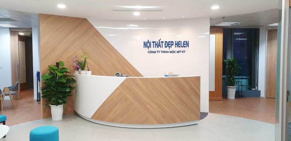 quầy lễ tân đẹp
